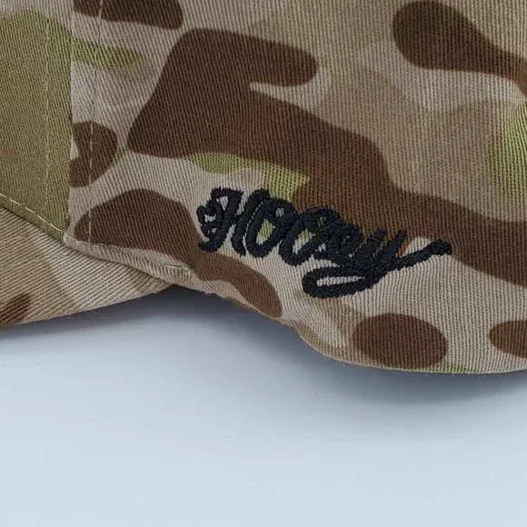 NWT Hooey Chris Kyle Brown Camo Men's Trucker Hat Flexfit American Flag S-M - Picture 15 of 15